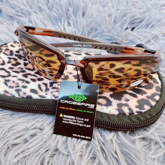 CrossFire - Safety Glasses - Magnifying +1.5, Brown Lenses, Scratch Resistant - Picture 3 of 7